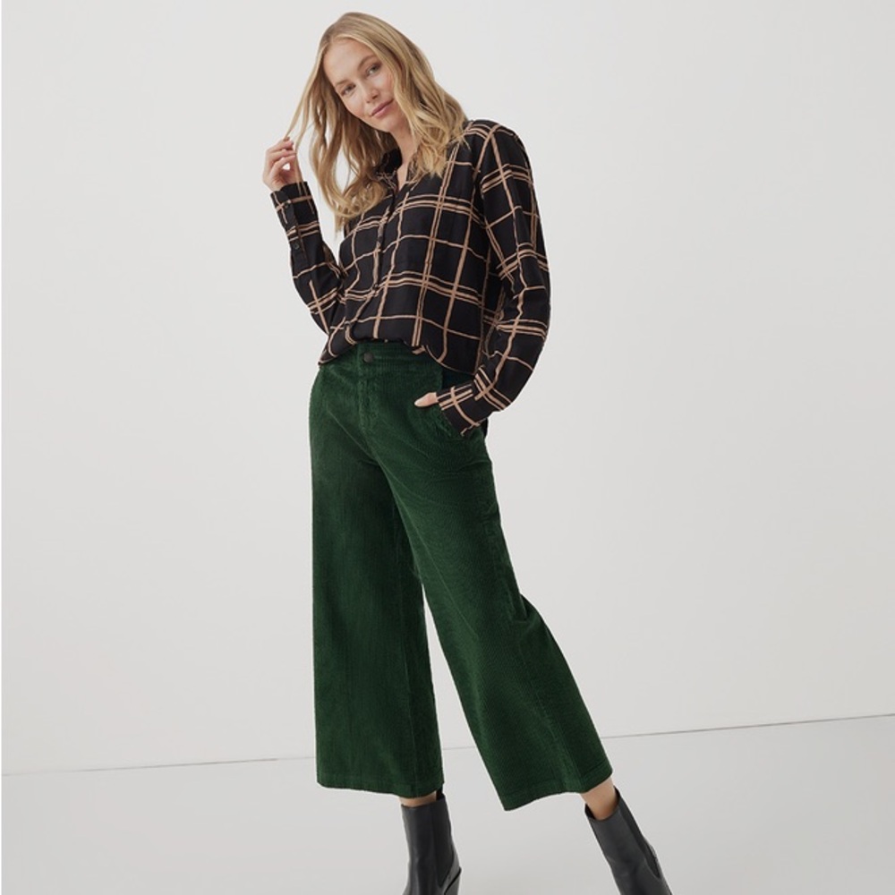 Pact Classic Corduroy Wide Leg Pant Organic Corduroy X-Small